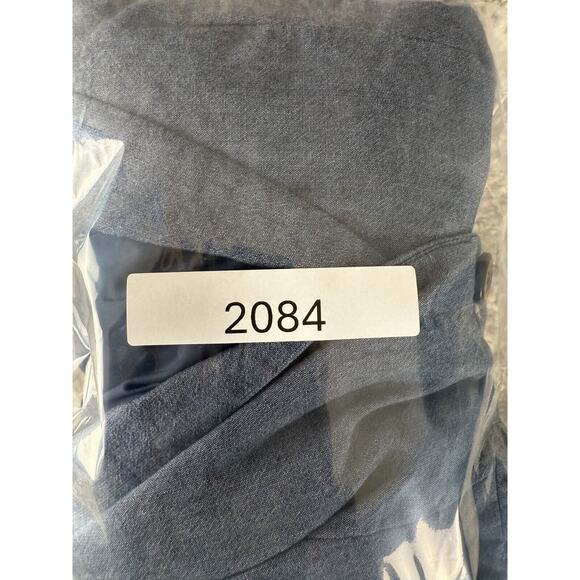 Willi Smith Size M Single Button Notched Blazer Jacket Blue Long Sleeve Lined - Picture 8 of 8